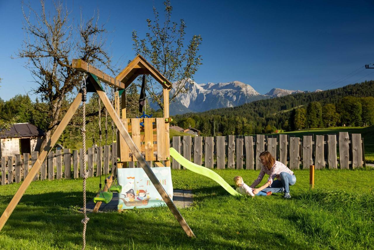 Ferienwohnung Roislerlehen Bischofswiesen Bagian luar foto